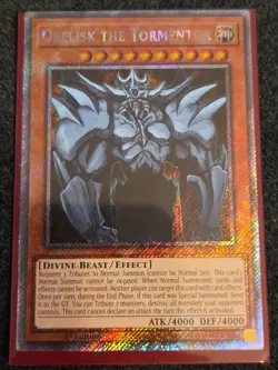 Obelisk The Tormentor Platinum Secret Rare RA04-EN116 Yugioh NM - Image 1