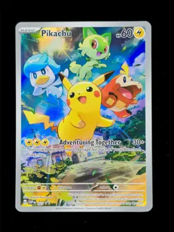 Pikachu 027 Pokemon Scarlet Violet Promo 2023 NM 🔥🔥🔥 - Image 1