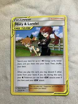 Pokemon TCG Tag Team Misty & Lorelei 199/236 In NM Condition - Image 1