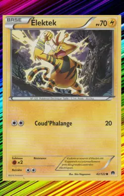 Elektek - XY9:Rupture Turbo - 42/122 - Carte Pokemon Neuve Francaise - Image 1
