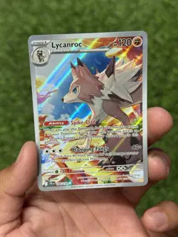 Pokemon TCG: Journey Together Lycanroc 166/159 JTG EN Illustration Rare IR - Image 1