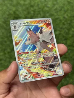 Pokemon TCG: Journey Together Lycanroc 166/159 JTG EN Illustration Rare IR - Image 2