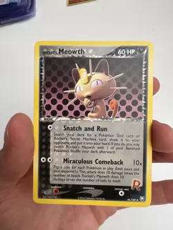 Pokemon TCG: Rocket’s Meowth 46/109 EX Team Rocket Returns NM - Image 1