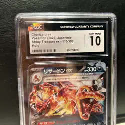 CGC Pristine 10 Charizard ex 066/108 Pokemon Japanese Ruler of the Black Flame - Image 3