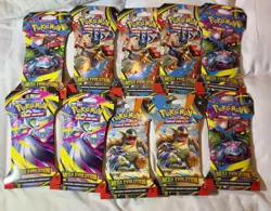 Pokemon TCG Mega Evolution Booster Lot of 10 Sleeved Packs - Sealed Ships Fast - Image 1