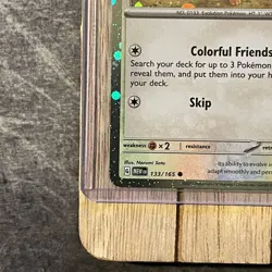 Snowflake ? Eevee | 133/165 Holiday | Stamped | Holo | NM | Pokemon TCG - Image 5