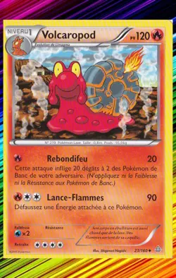 Volcaropod - XY5:Primo Choc - 23/160 - Carte Pokemon Neuve Francaise - Image 1