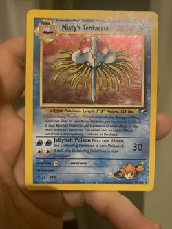 Misty's Tentacruel 10/132 - WoTC Gym Heroes Holo Rare Pokemon TCG - HP - Image 1