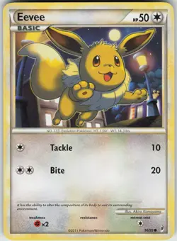 Pokemon Eevee 56/95 Call of Legends Common LP - Image 1
