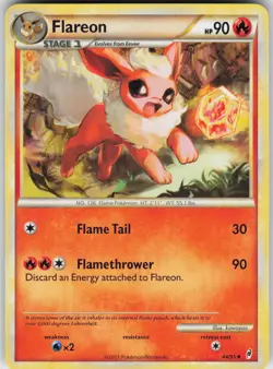 Pokemon Flareon 44/95 Call of Legends Uncommon LP - Image 1