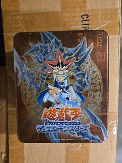2003 Yugioh Japanese Yami Yugi Dark Paladin Factory Sealed Collectors Tin - Image 1