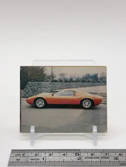 Lamborghini Miura Old vintage Car Card Japanese Rare b - Image 2