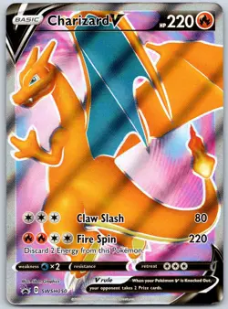 Charizard V SWSH050 SWSH: Sword & Shield Black Star Promo Cards - NM Holo - Image 1