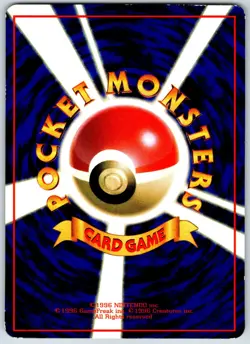 Kabuto No. 140 Vending Series Japanese Glossy Old Back Pokemon Card 1998 (MP) - Image 2