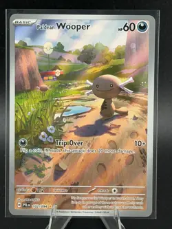 Paldean Wooper 102/094 Phantasmal Flames Illustration Rare Full Art Pokemon Card - Image 1