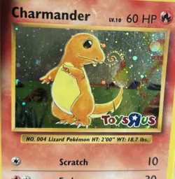 Pokemon Charmander Holo Card #9/108 Toys R Us 2016 Unplayed Sealed GALAXY SWIRL - Image 1