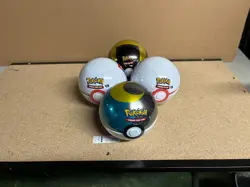 Pokemon Cards Lot of 4 Poke Ball Tins Sealed - Image 2