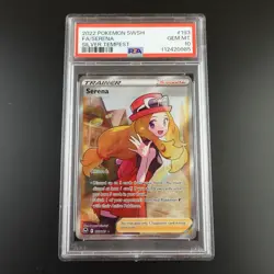 PSA 10 Serena 193/195 Pokemon Silver Tempest Trainer Graded Card - Image 1