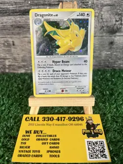 Dragonite LV 61 Holo Rare 2/146 Legends Awakened Pokemon Card 2008 Vintage MP - Image 1