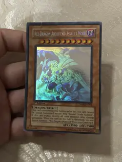 YuGiOh CRMS-EN004 Red-Dragon Archfiend/Assault Mode Ghost Rare 1st DMG Faded - Image 5