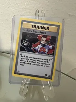 Pokemon TCG Rocket’s Sneak Attack Trainer Card Team Rocket 72/82 LP - Image 1
