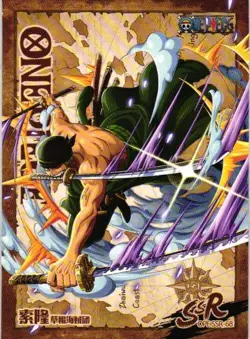 RORONOA ZORO SSR OPESSR-68 STAMPEDE THEME CARD One Piece Anime Collectible Card - Image 1