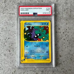 PSA 9 SHELLDER #129 - Expedition Base Set 2002 WOTC Pokemon Card! - Image 1