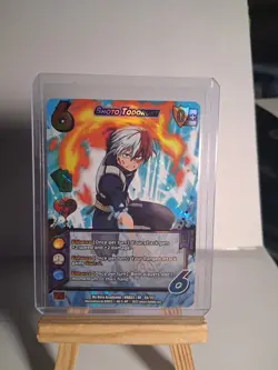 Shoto Todoroki XR 55/ My Hero Academia TCG FOIL Universus 1ST edition Hero Card - Image 1