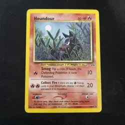 Pokemon TCG Houndour Neo Discovery Card 24/75 Unlimited Rare MP - Image 1