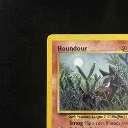 Pokemon TCG Houndour Neo Discovery Card 24/75 Unlimited Rare MP - Image 2