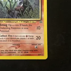 Pokemon TCG Houndour Neo Discovery Card 24/75 Unlimited Rare MP - Image 4