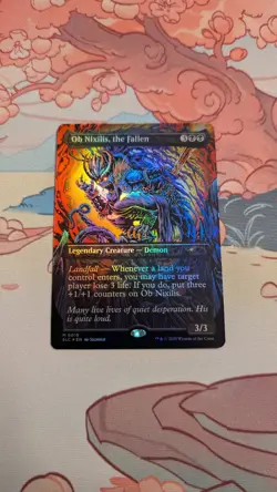 Ob Nixilis, the Fallen (Borderless) Foil Secret Lair Encyclopedia of Magic 0015 - Image 1