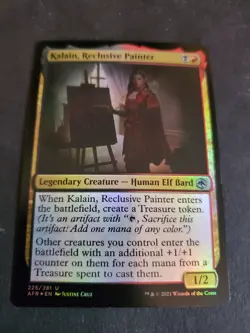 Kalain, Reclusive Painter Adventures in the Forgotten Realms Foil Mtg NM - Image 1