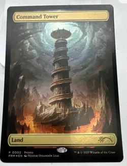 MTG Command Tower Turbo tower textless Foil promo Full Art 0002 TLA Avatar - Image 1