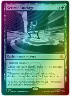 Seismic Tutelage - Foil Avatar MTG - Image 1