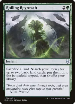 MTG Magic the Gathering Roiling Regrowth (201/493) Zendikar Rising NM - Image 1