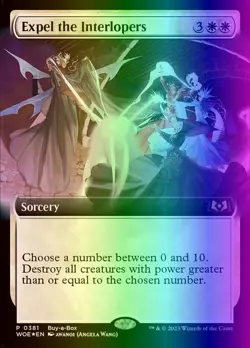 MTG Expel the Interlopers (381/475) Wilds of Eldraine NM FOIL - Image 1