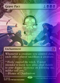 MTG Grave Pact (29/103) Wilds of Eldraine Enchanting Tales NM FOIL - Image 1