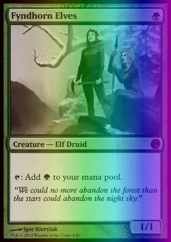 MTG Magic the Gathering Fyndhorn Elves (4/20) FTV Twenty LP FOIL - Image 1