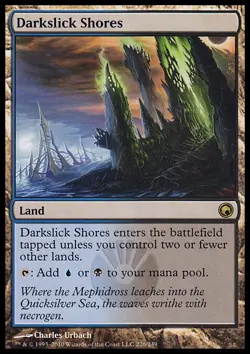 MTG Magic the Gathering Darkslick Shores (226/259) Scars of Mirrodin MP - Image 1