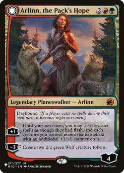 MTG Magic the Gathering Arlinn, the Pack's Hope (37/137) From Cute to Brute NM - Image 1