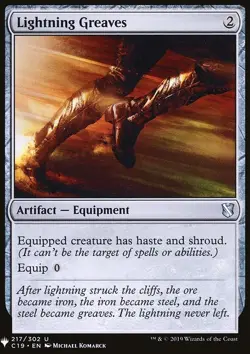 MTG Magic the Gathering Lightning Greaves (1600/1703) Mystery Booster NM - Image 1