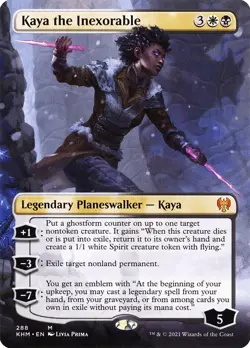 MTG Magic the Gathering Kaya the Inexorable (288/551) Kaldheim LP - Image 1