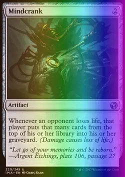 MTG Magic the Gathering Mindcrank (220/256) Iconic Masters LP FOIL - Image 1