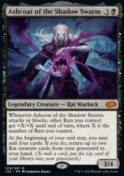 MTG Magic the Gathering Ashcoat of the Shadow Swarm (19/835) Jumpstart 2022 NM - Image 1