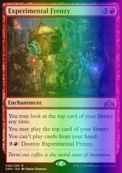 MTG Magic the Gathering Experimental Frenzy (99/291) Guilds of Ravnica LP FOIL - Image 1