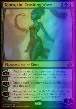 MTG Kiora, the Crashing Wave (34/67) DD Elspeth vs. Kiora LP FOIL - Image 1