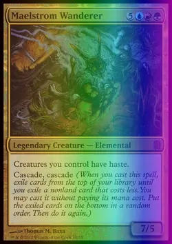 MTG Magic the Gathering Maelstrom Wanderer (11/18) Commander's Arsenal LP FOIL - Image 1