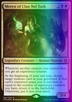MTG Meren of Clan Nel Toth (186/340) Commander Anthology NM FOIL - Image 1