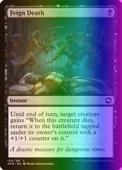 MTG Feign Death (103/518) Adventures in the Forgotten Realms LP FOIL - Image 1